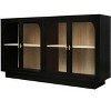ORRD Acrylic Door Storage Cabinet | Scratch & Waterproof Display Cabinet with Adjustable Shelf & Anti-Tip Lock,White - 4 of 4