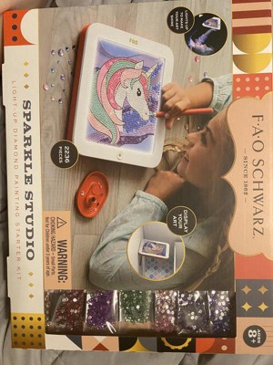 Fao Schwarz Sparkle Studio Light-Up Diamond Painting Starter Set