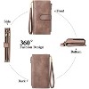 Women’s Large Leather Wallet – RFID Blocking Bifold Wristlet Clutch with Double Zipper Pocket, Credit Card Holder, Slim & Spacious Design - 4 of 4