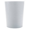 10l Hammered Round Waste Bin White - Bath Bliss : Target