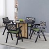 GDFStudio Chardean Fabric Upholstered Rubberwood Dining Chairs (Set of 2) - 2 of 4