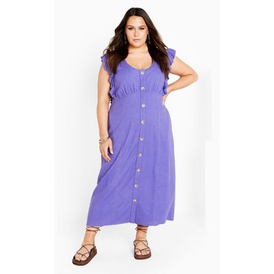 Women's Plus Size Jada Dress - lilac | CITY CHIC