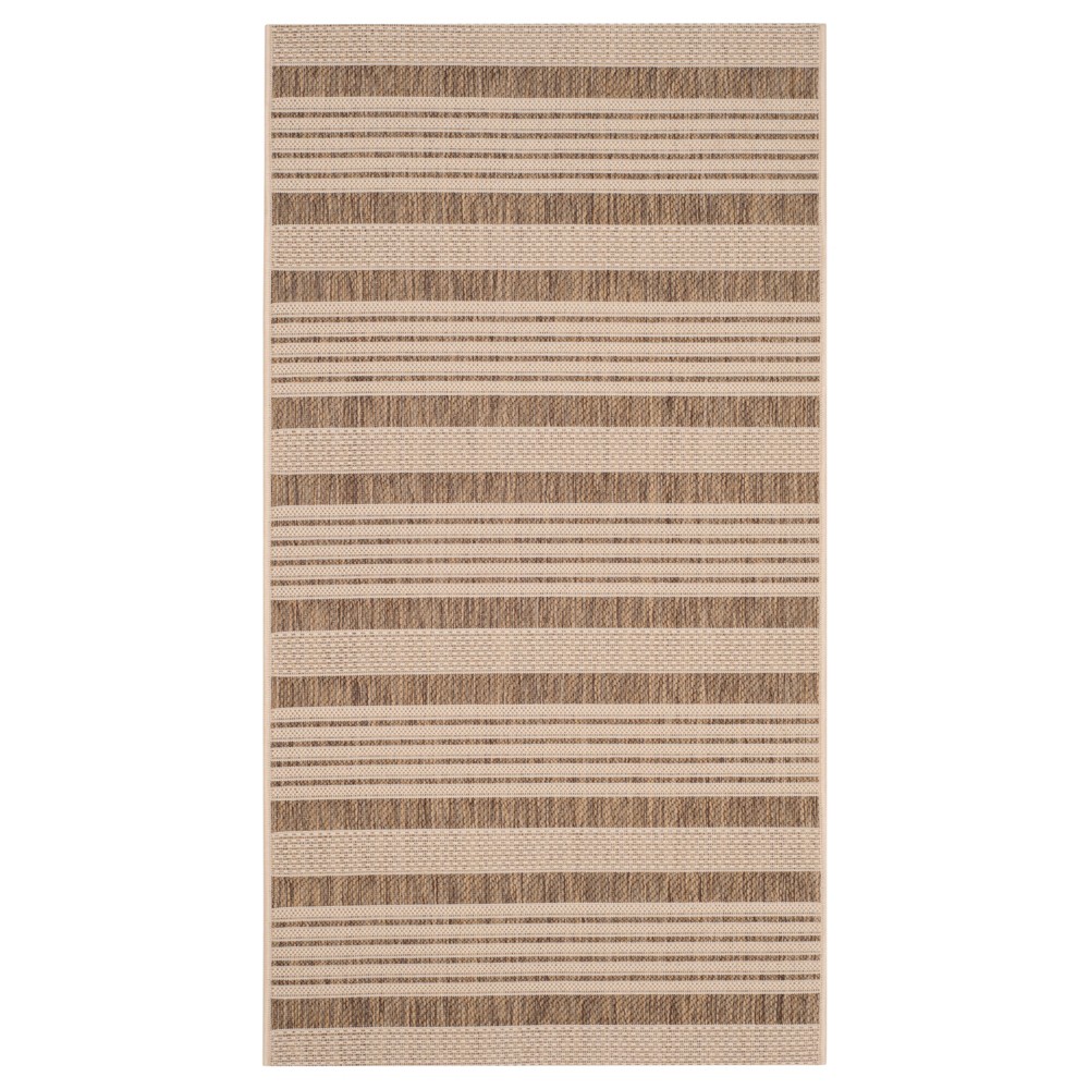  x 3'7in Santorini Outdoor Rug Brown/Bone