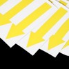 Unique Bargains Waterproof Removable Adhesive Wall Marking Arrow Stickers 4 Inch Yellow 90 Pcs - 4 of 4