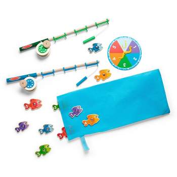 Melissa & Doug Magnetic Wooden Puzzle Game Set: Fishing And Bug Catching :  Target