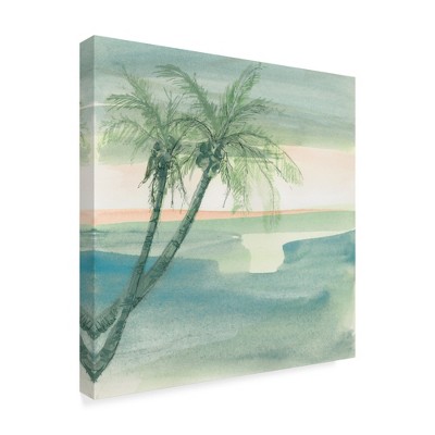 Trademark Fine Art -Chris Paschke 'Peaceful Dusk I Tropical' Canvas Art