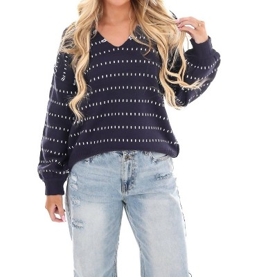 Women's Raising The Bar V-neck Sweater - MIRACLE
