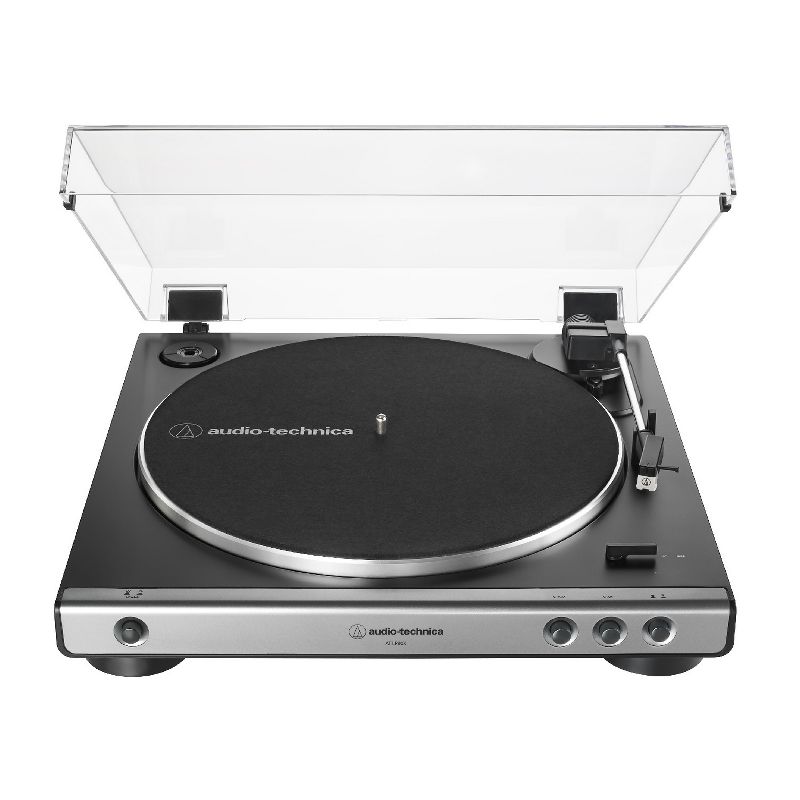 Audio-Technica AT-LP60X Gunmetal Belt-Drive Stereo Turntable with Monitor Bundle, 2 of 4