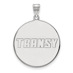 Black Bow Jewelry 14k White Gold Transylvania Pioneers NCAA Extra Large Pendant - 1 of 3