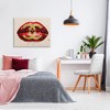 Stupell Industries Vibrant Red Sparkle Lips Fashion Designer Logo Canvas Wall Art - 2 of 4