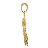 Black Bow Jewelry 14k Yellow Gold Running Deer Buck Pendant - 2 of 4