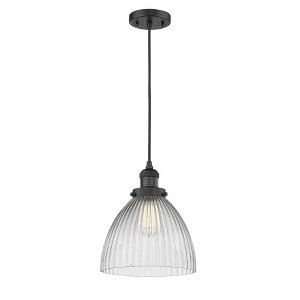 Seneca Falls - 1 Light Cord Hung Mini Pendant In Traditional Style-12 Inches Tall and 9.5 Inches Wide - 1 of 1