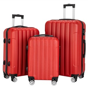 KTMBDW 3 Piece Luggage Sets, Lightweight with Spinner Wheels TSA Lock Hardside Travel Rolling Suitcases 20/24/28in for Carry On Check-in Business Trip - 1 of 4