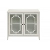 HomeRoots 34" White Sideboard with Two Glass Doors - 4 of 4