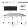 SUGIFT 10' x 20' Pop Up Canopy Tent, Outdoor Instant Gazebo Sun Shade Shelter with Carry Bag, for Catering, Events, Wedding, Backyard BBQ,  White - 3 of 4