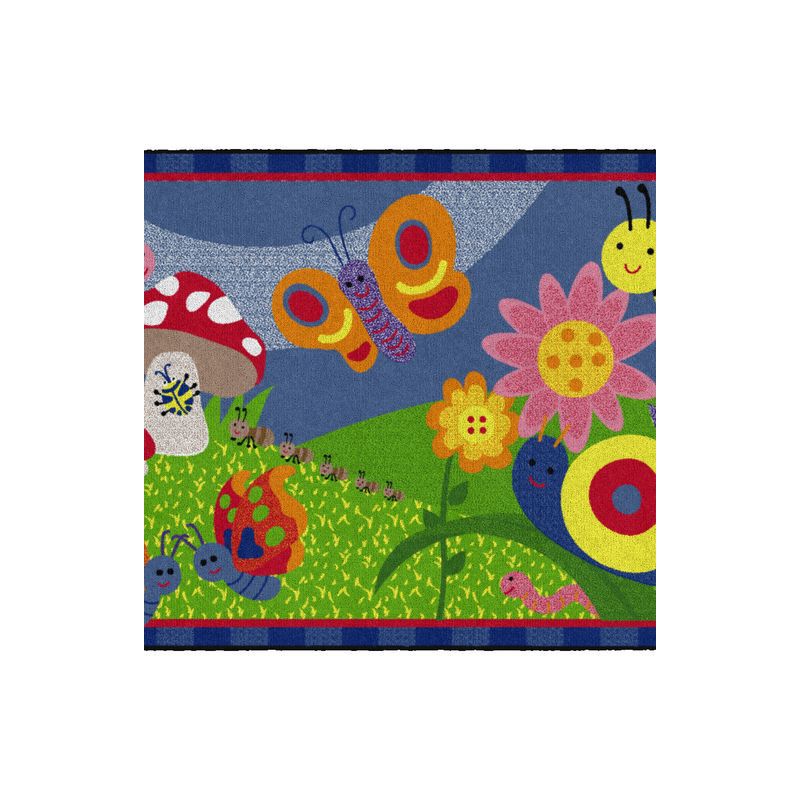 Flagship Carpets Cutie Bugs Kids and Baby Non Slip Area Rug, 3' x 5', 1 of 7