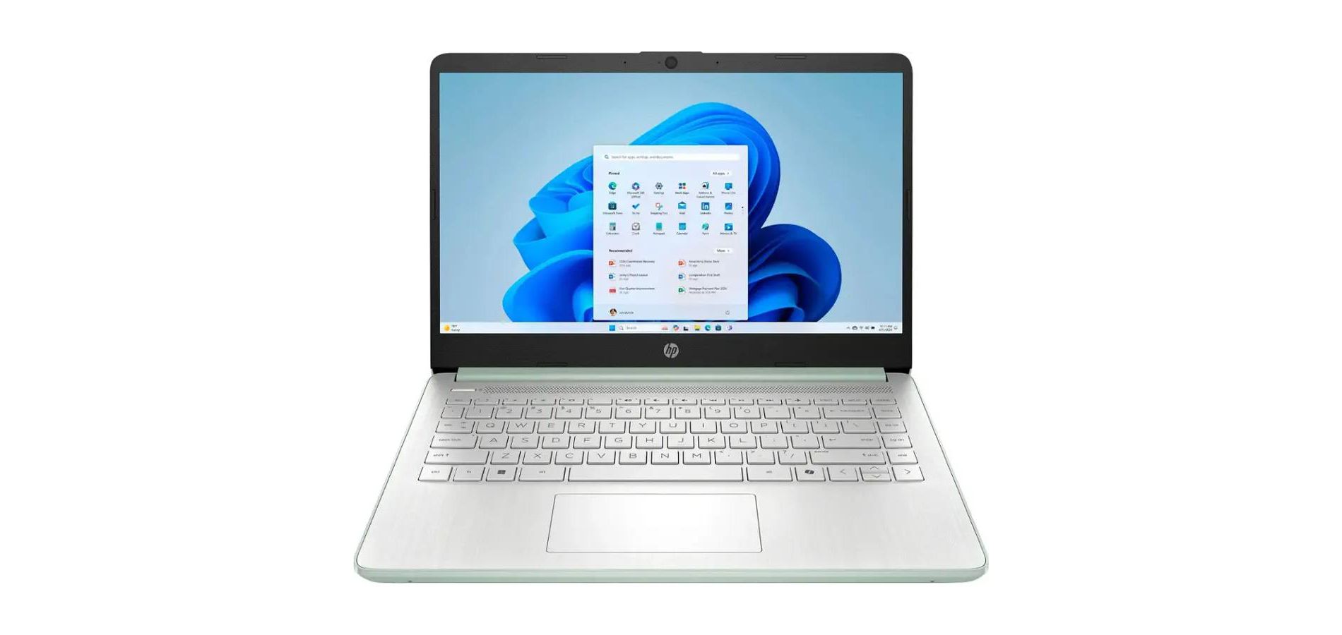HP 14” HD Laptop, Intel Processor N150, 4GB RAM, 128GB UFS, Windows 11 Home in S Mode, Willow Green