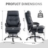 Home Office Chair 155° Reclining with Adjustable Lumbar Support for Back Pain Relief - 3 of 4