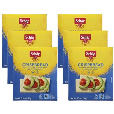 Schar Gluten-Free Crispbread Crackers - Case of 6/5.3 oz