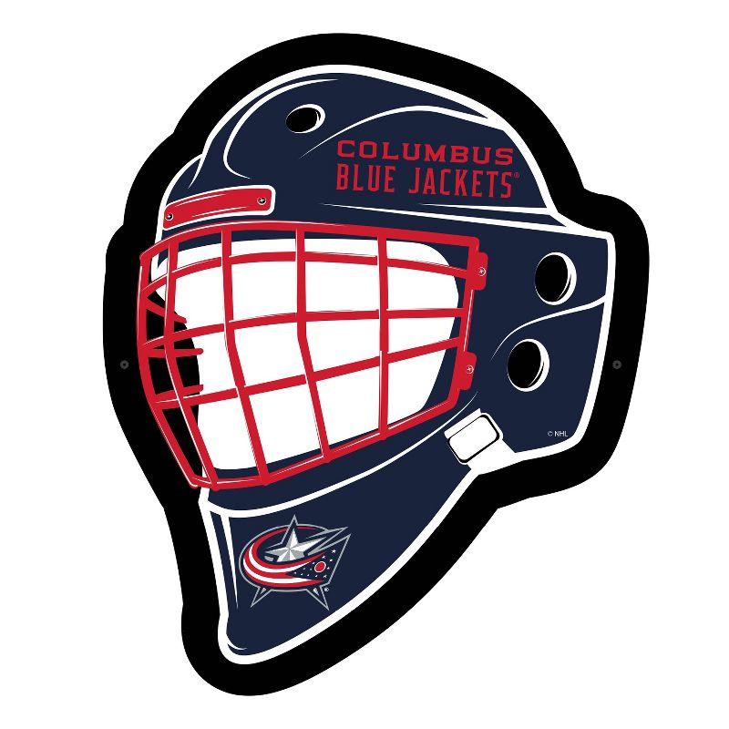Evergreen Ultra-Thin Edgelight LED Wall Decor, Helmet, Columbus Blue Jackets- 15.6 x 19 Inches Made In USA, 1 of 7