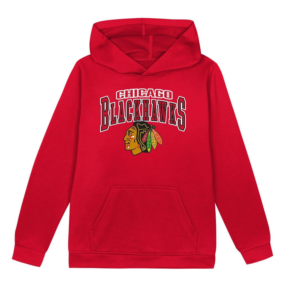 NHL Chicago Blackhawks Boys Fleece Hooded Sweatshirt