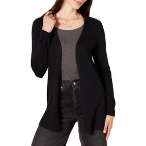 Women's Lightweight Open Front Cardigan Sweater Casual Long Sleeved Breathable Regular Fit Cardigans - 1 of 4