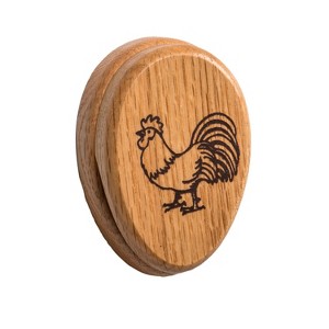 Lehman's Oak Wood Towel Holder - Decorative Wooden Towel Hook for Kitchen or Bath, Amish Farmhouse Tradition - 1 of 4