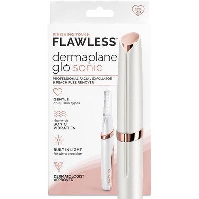 Flawless Dermaplane Glo Sonic Facial Exfoliator
