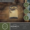VAXCEL 1-Light 8 in. Wide Indoor-Outdoor Rustic Flush Mount Wall Sconce with Glass Shade - 2 of 4