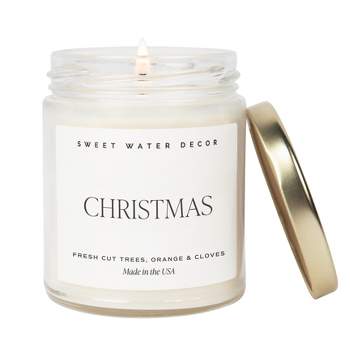 Sweet Water Decor Christmas 9oz Clear Jar Soy Candle