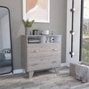 NicBex 2 Drawers Dresser for Bedroom with 2 Open Shelves,Chest of Drawers with White Metal Handle,Storage Dressers for Bedroom - 2 of 4