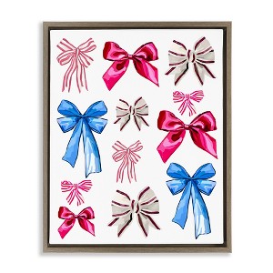 Stupell Industries Varied Fashion Ribbons Floating Frame Canvas Art - 1 of 4