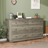 Karl Home 6-Drawer Grey Particle Board 59.06in. W Chest of Drawer - 4 of 4