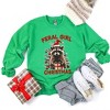 Simply Sage Market Women's Graphic Sweatshirt Feral Girl Christmas - 3 of 4