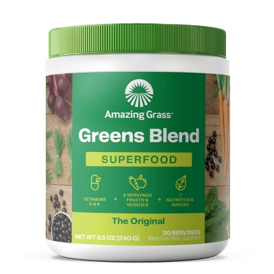 Amazing Grass Greens and Superfood Blend Powder - Original - 8.5oz