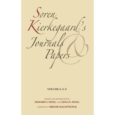 Søren Kierkegaard's Journals and Papers, Volume 4 - (S-Z) (Hardcover)