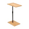 MAYEERTY Bamboo C-Shaped End Table Adjustable Height Sofa Side Table for Living Room & Bedroom - 2 of 4