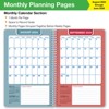 Global Datebooks Secondary Student Planner AY 2024-2025 - Matrix Style - 5.5"x8.5" (Rainbow Gold Marble) - 4 of 4
