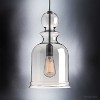 Urban Ambiance Luxury Modern Farmhouse Farmhouse Pendant Light,  16-1/2" x 9",  Charcoal Finish, UHP3044 - 3 of 4