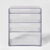4 Drawer Stackable Countertop Organizer Clear - Brightroom™ - image 3 of 4