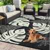 Outdoor Straw Plastic Rug, Lightweight Reversible Patio Rug, Folding Portable Deck Area Carpet, Large Floor Mat for Backyard Garden Camping Picnic - 4 of 4