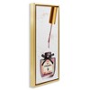 Stupell Industries Makeup Nail Polish Brush Rainbow & Gold Black Framed Floater Canvas Wall Art - 3 of 4