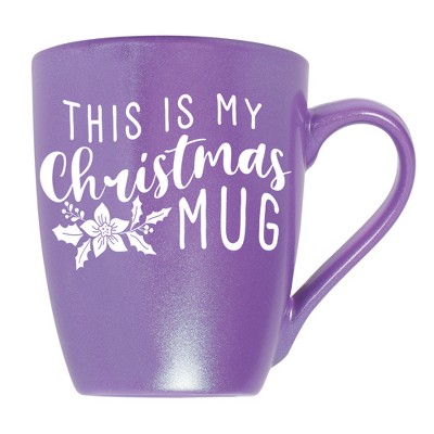 Elanze Designs This Is My Christmas Mug Passion Purple 10 ounce New Bone China Coffee Cup Mug