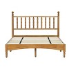 NicBex Full Size Wood Bed Frame with Headboard,Wood Slat Support,Large Under Bed Storage,1000 Lb Capacity,Brown - 2 of 4
