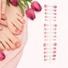 Unique Bargains Crescent Short Coffin Fake Nails 1 Pc - 4 of 4