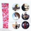 Unique Bargains Basketball Sports Camouflage Cooling Arm Elbow Compression Sleeve Pink Gray White 1 Pair - image 2 of 4