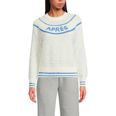 Lands' End Women's Drifter Raglan Sleeve Easy Fit Sweater