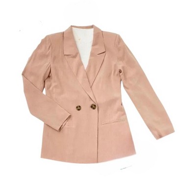 Women's Wo's Linen 2 Button Blazer - Blu Pepper