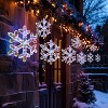 LuxenHome 3-Piece Snowflake Holiday Decoration Set with Battery-Operated Lights Clear - 4 of 4