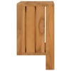 vidaXL Wooden Towel Rack Natural Teak Solid Teak Wood 13.8x7.9x13.8 in - 3 of 4